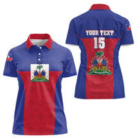 Custom Haiti Football Women Polo Shirt Les Grenadiers 2026 Back to the World Cup - Wonder Print Shop