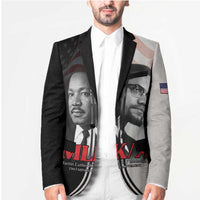 Martin Luther King And Malcolm X Blazer Two Minds One Movement - Wonder Print Shop
