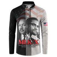 Martin Luther King And Malcolm X Button Sweatshirt Two Minds One Movement - Wonder Print Shop