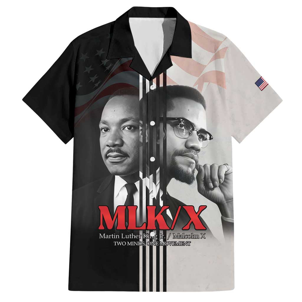 Martin Luther King And Malcolm X Hawaiian Shirt Two Minds One Movement - Wonder Print Shop