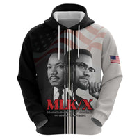 Martin Luther King And Malcolm X Hoodie Two Minds One Movement - Wonder Print Shop