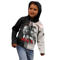 Martin Luther King And Malcolm X Kid Hoodie Two Minds One Movement - Wonder Print Shop