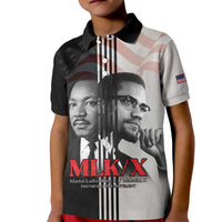 Martin Luther King And Malcolm X Kid Polo Shirt Two Minds One Movement - Wonder Print Shop