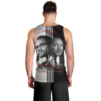 Martin Luther King And Malcolm X Men Tank Top Two Minds One Movement - Wonder Print Shop