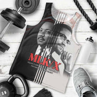 Martin Luther King And Malcolm X Men Tank Top Two Minds One Movement - Wonder Print Shop