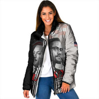 Martin Luther King And Malcolm X Padded Jacket Two Minds One Movement - Wonder Print Shop