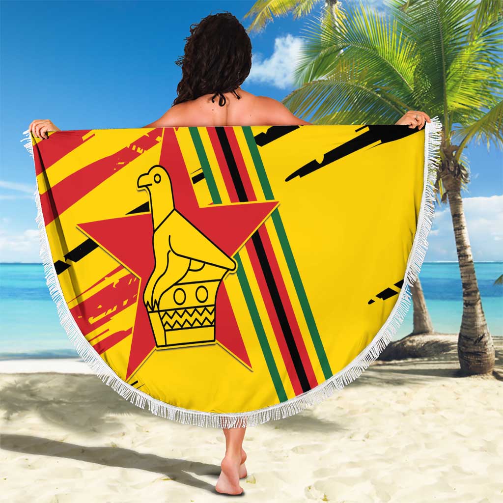 Custom Zimbabwe Football Beach Blanket Go Warriors