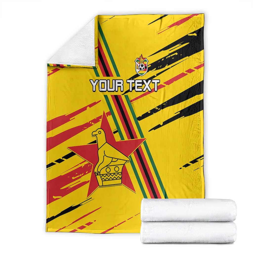 Custom Zimbabwe Football Blanket Go Warriors