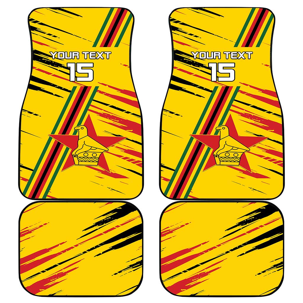Custom Zimbabwe Football Car Mats Go Warriors