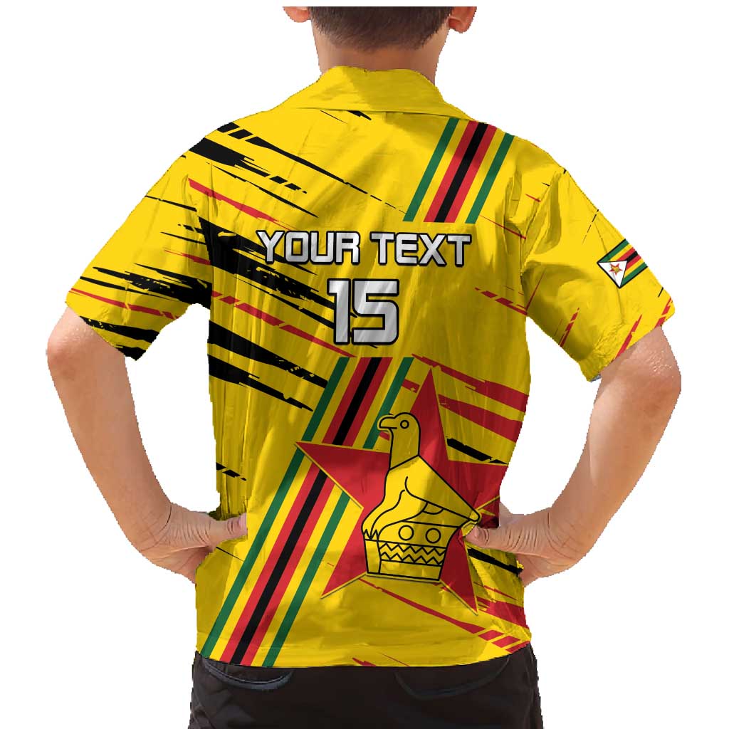 Custom Zimbabwe Football Family Matching Mermaid Dress and Hawaiian Shirt Go Warriors