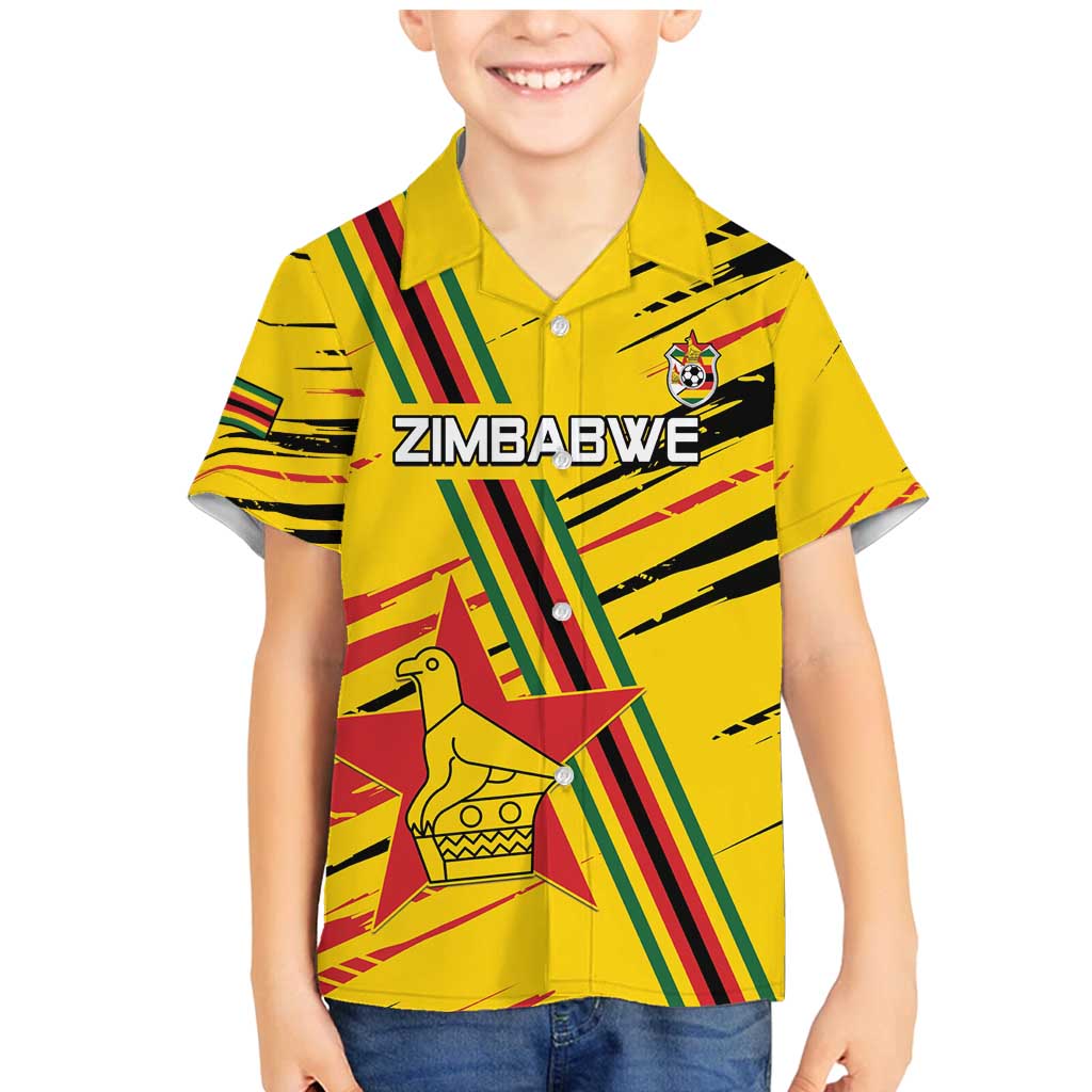 Custom Zimbabwe Football Family Matching Mermaid Dress and Hawaiian Shirt Go Warriors