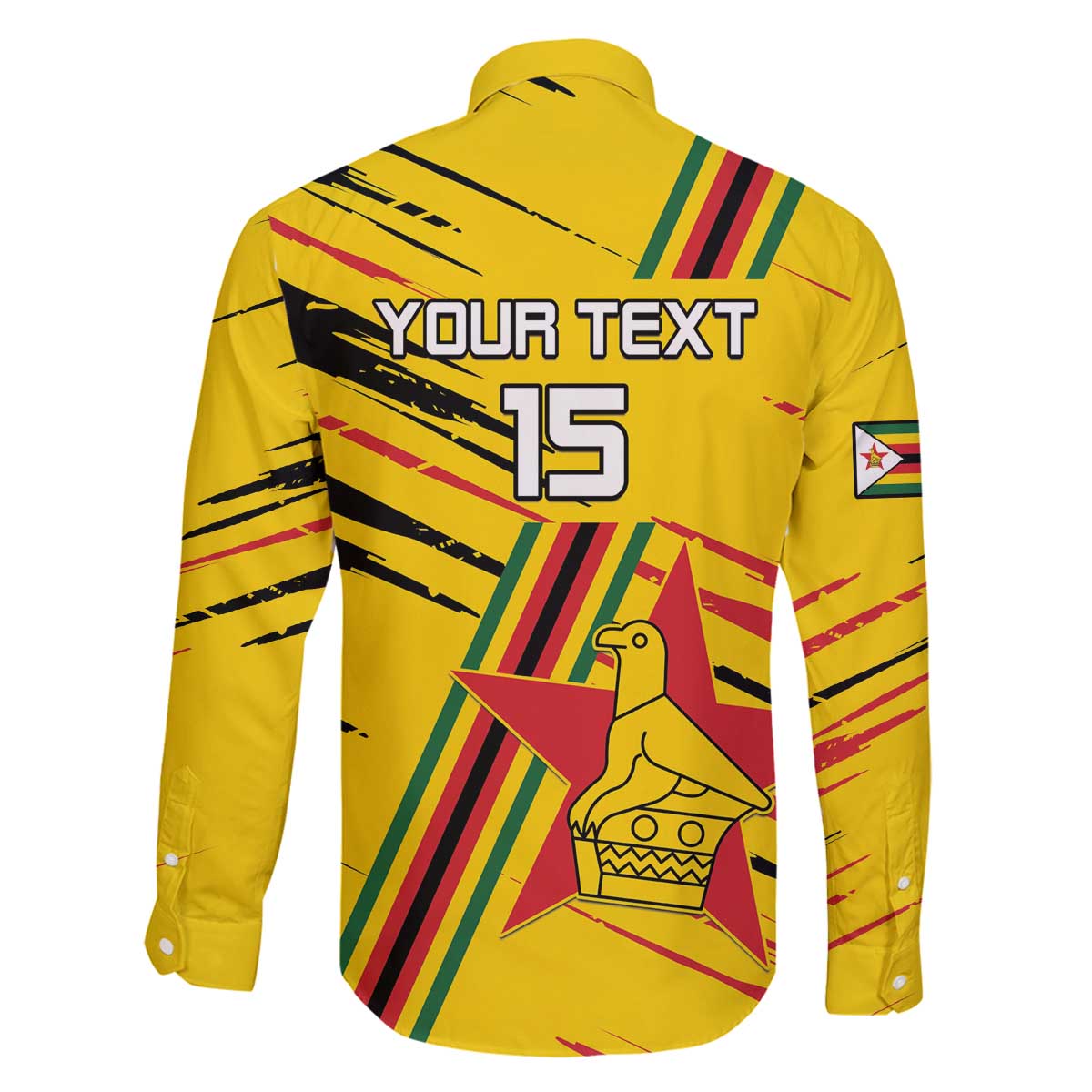 Custom Zimbabwe Football Family Matching Off The Shoulder Long Sleeve Dress and Hawaiian Shirt Go Warriors