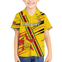 Custom Zimbabwe Football Family Matching Tank Maxi Dress and Hawaiian Shirt Go Warriors
