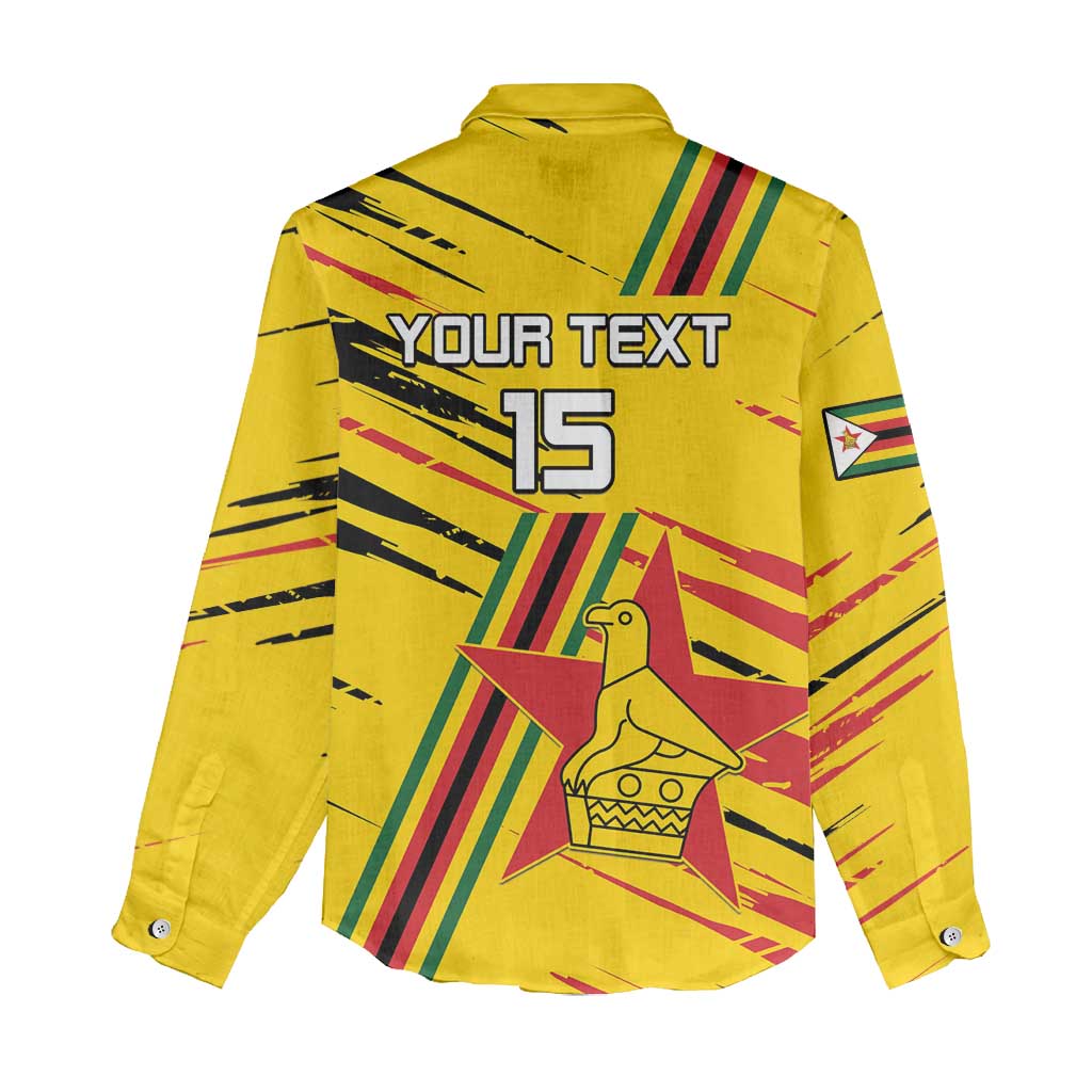 Custom Zimbabwe Football Women Casual Shirt Go Warriors