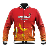 Custom Zimbabwe Cricket Baseball Jacket Go Chevrons