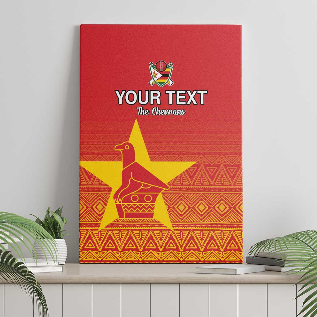 Custom Zimbabwe Cricket Canvas Wall Art Go Chevrons