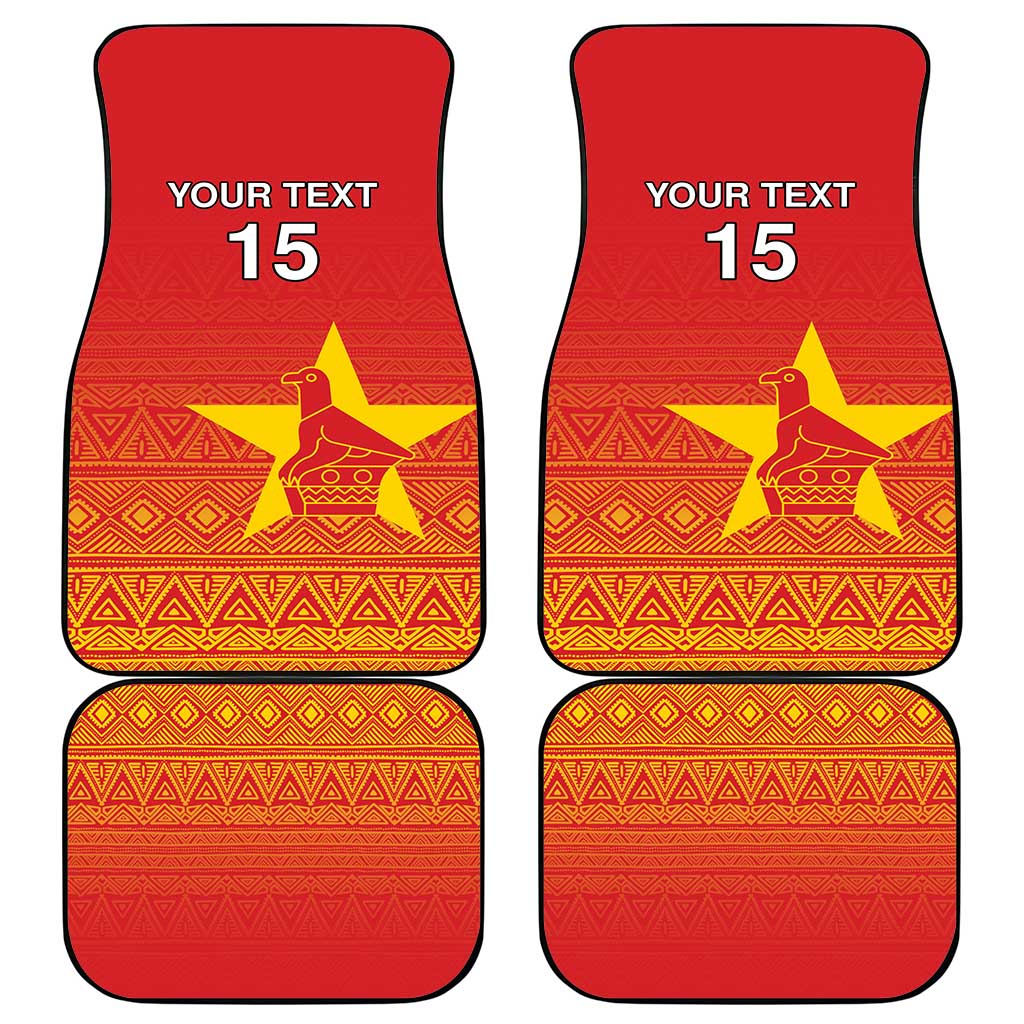 Custom Zimbabwe Cricket Car Mats Go Chevrons