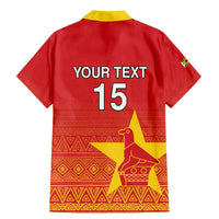 Custom Zimbabwe Cricket Family Matching Mermaid Dress and Hawaiian Shirt Go Chevrons