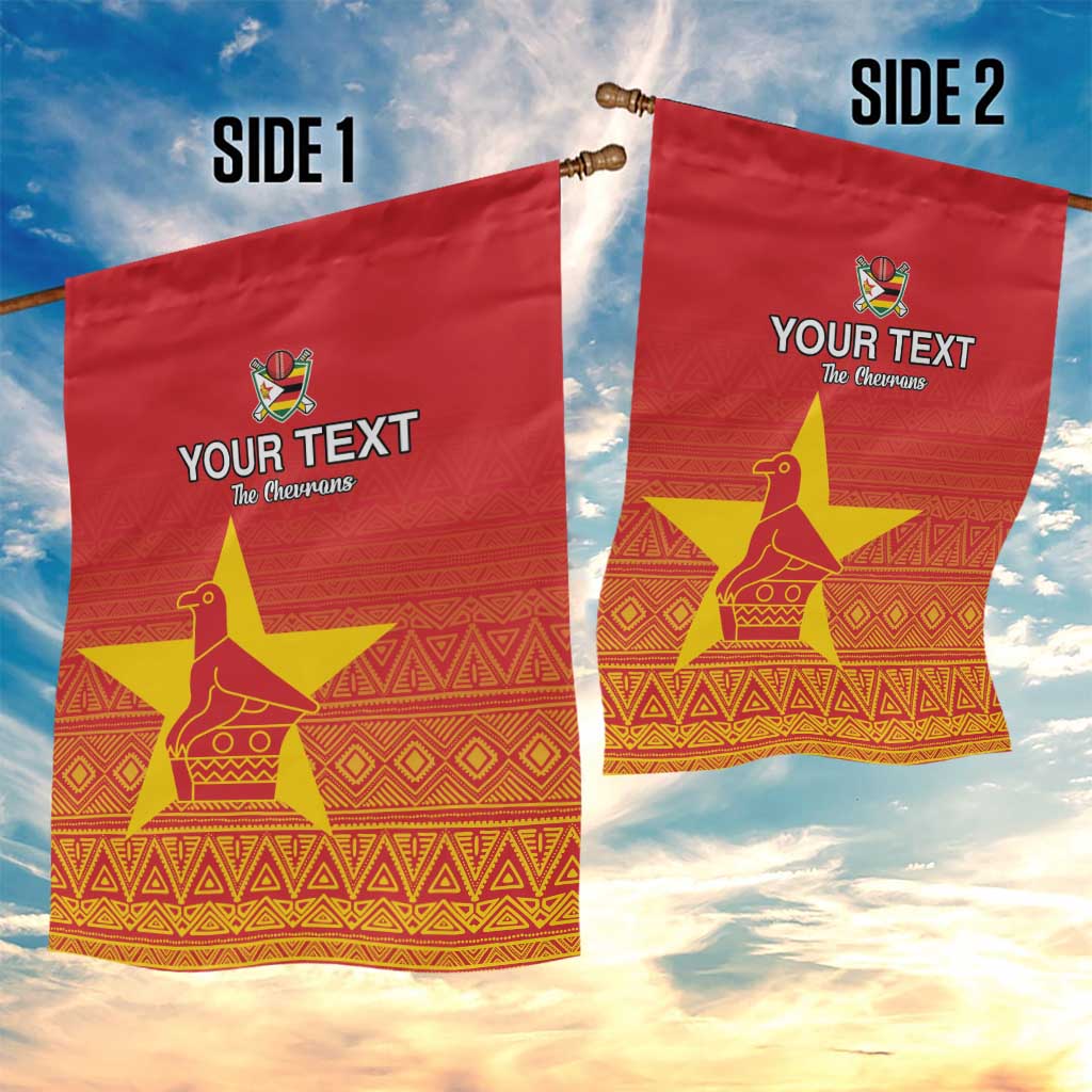Custom Zimbabwe Cricket Garden Flag Go Chevrons