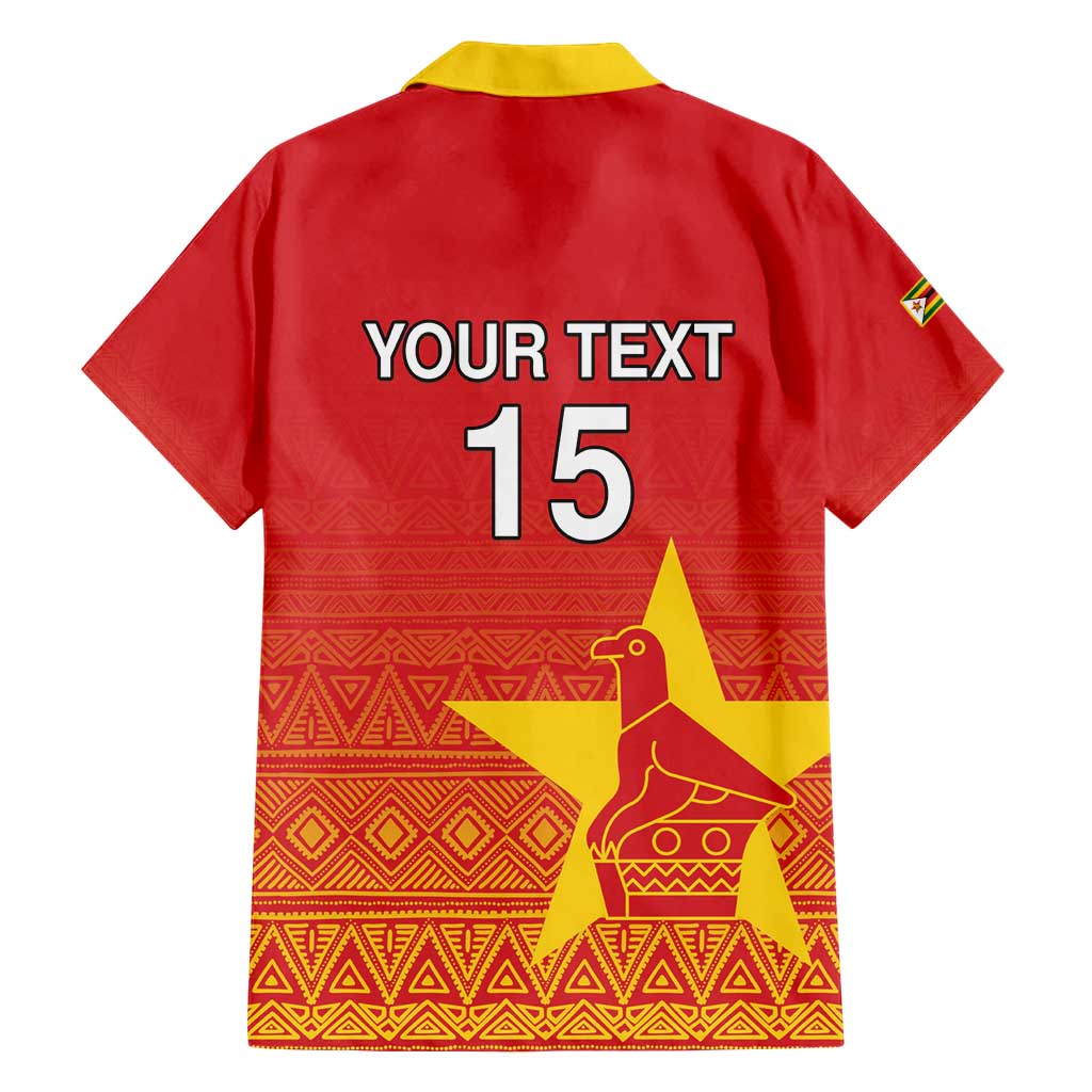 Custom Zimbabwe Cricket Hawaiian Shirt Go Chevrons