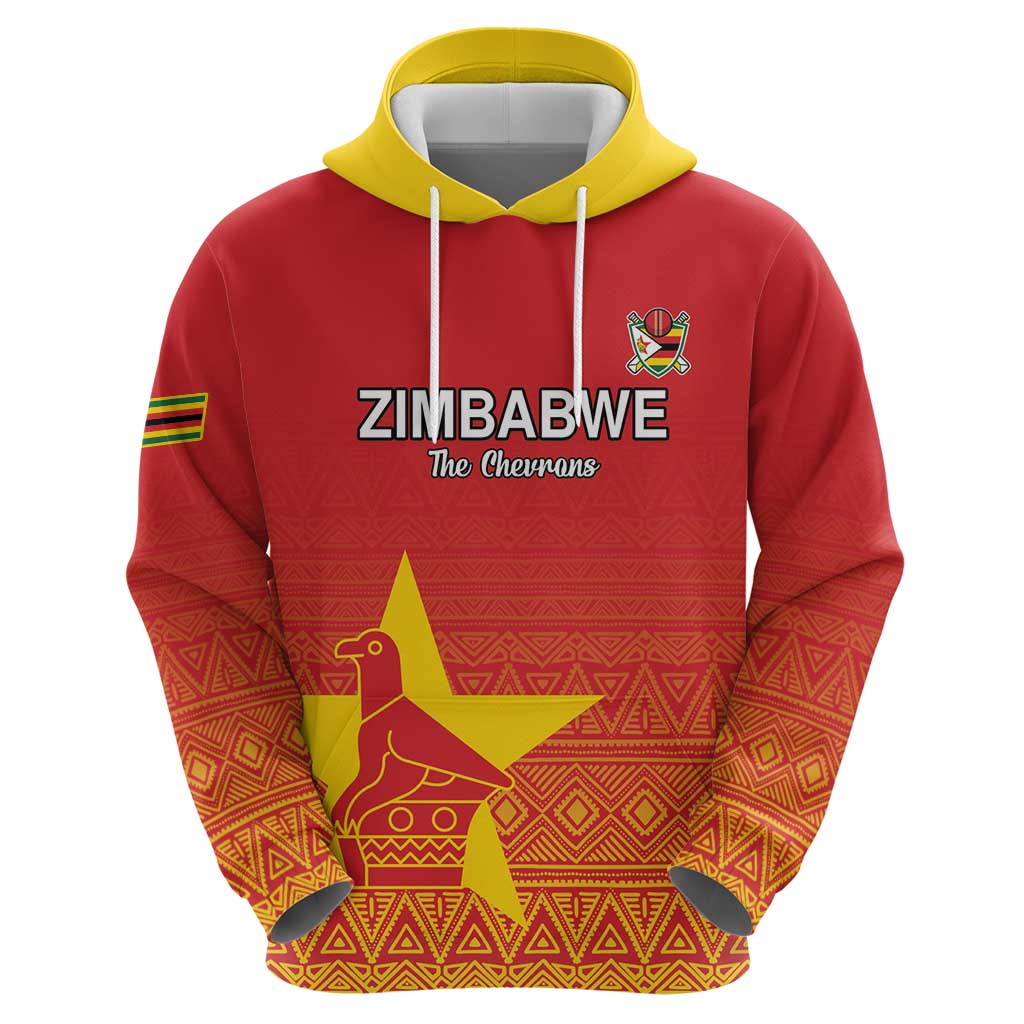 Custom Zimbabwe Cricket Hoodie Go Chevrons
