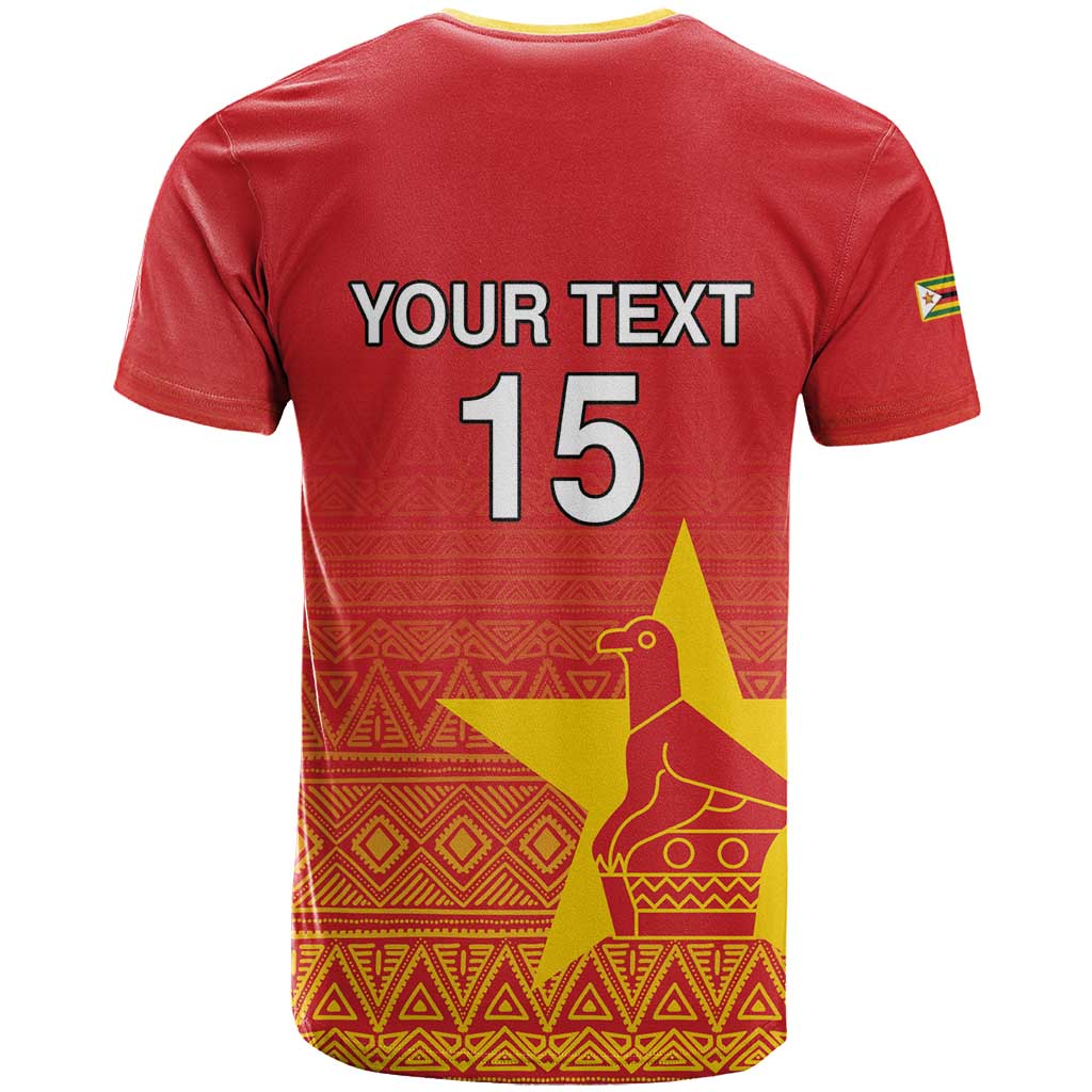 Custom Zimbabwe Cricket T Shirt Go Chevrons