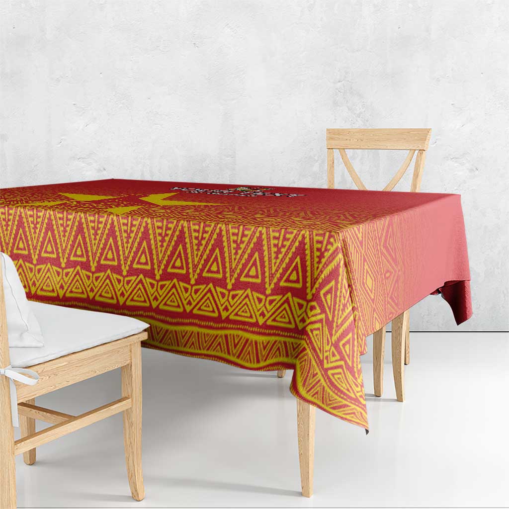 Custom Zimbabwe Cricket Tablecloth Go Chevrons