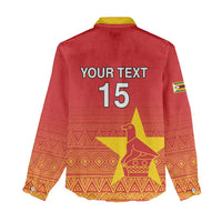 Custom Zimbabwe Cricket Women Casual Shirt Go Chevrons