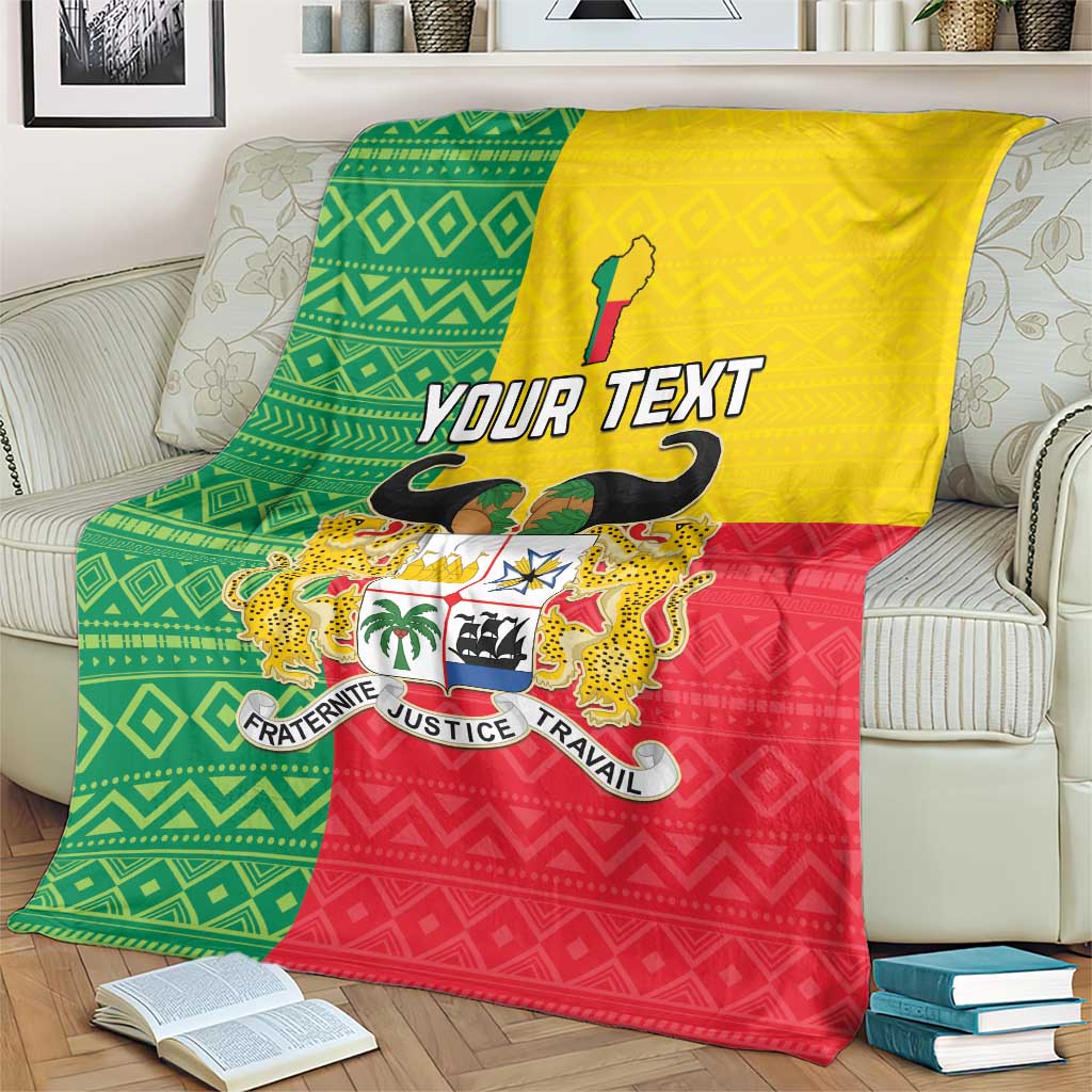 Personalised Benin Blanket Coat Of Arms Flag Style