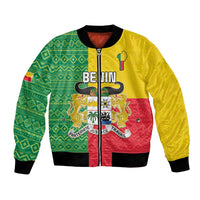 Personalised Benin Bomber Jacket Coat Of Arms Flag Style