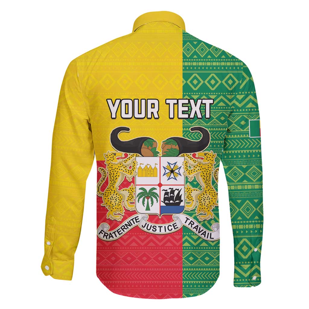 Personalised Benin Family Matching Off Shoulder Maxi Dress and Hawaiian Shirt Coat Of Arms Flag Style