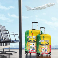 Personalised Benin Luggage Cover Coat Of Arms Flag Style
