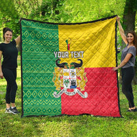 Personalised Benin Quilt Coat Of Arms Flag Style