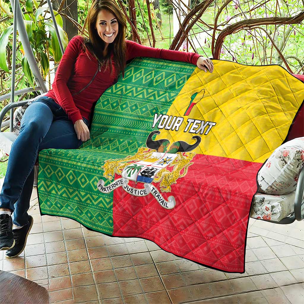 Personalised Benin Quilt Coat Of Arms Flag Style