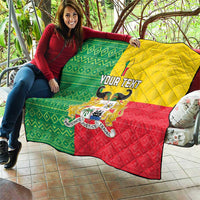 Personalised Benin Quilt Coat Of Arms Flag Style