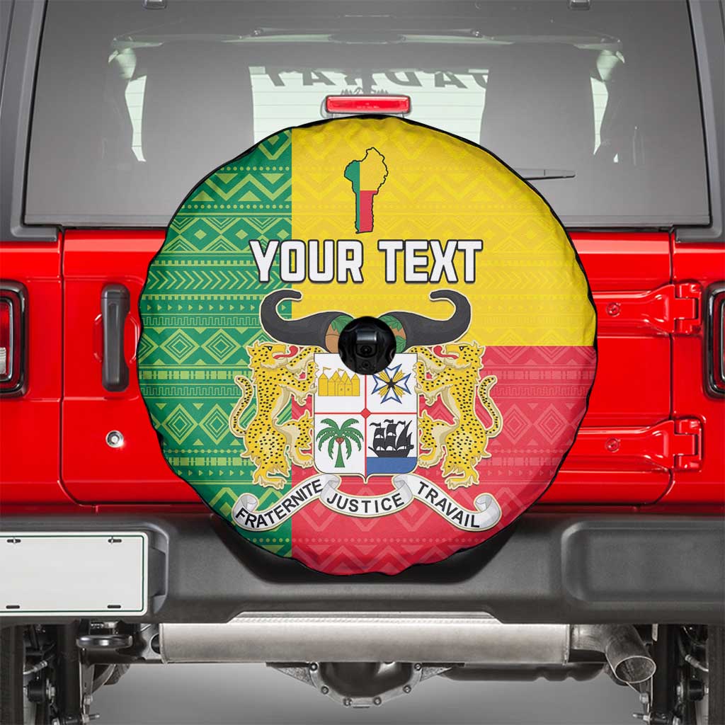 Personalised Benin Spare Tire Cover Coat Of Arms Flag Style