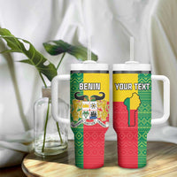 Personalised Benin Tumbler With Handle Coat Of Arms Flag Style