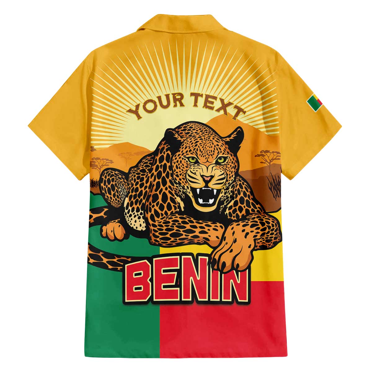 Personalised Benin Leopard Family Matching Off The Shoulder Long Sleeve Dress and Hawaiian Shirt Stay True - Stay Wild