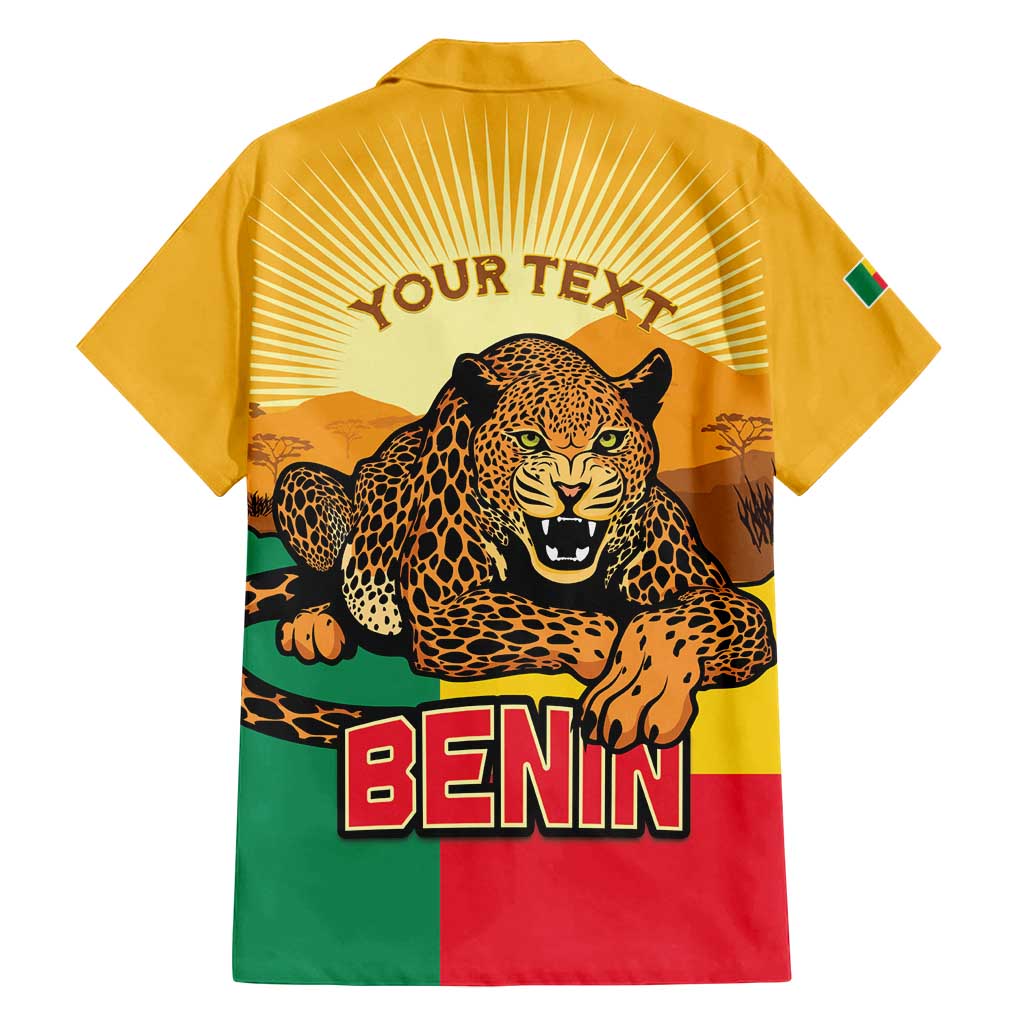 Personalised Benin Leopard Family Matching Puletasi and Hawaiian Shirt Stay True - Stay Wild