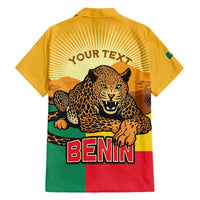 Personalised Benin Leopard Family Matching Short Sleeve Bodycon Dress and Hawaiian Shirt Stay True - Stay Wild
