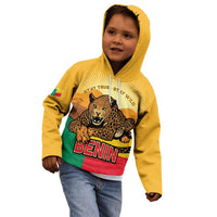 Personalised Benin Leopard Kid Hoodie Stay True - Stay Wild