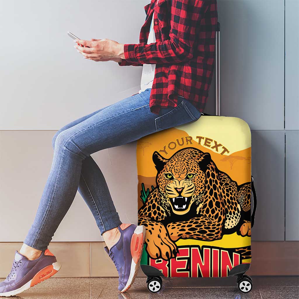 Personalised Benin Leopard Luggage Cover Stay True - Stay Wild