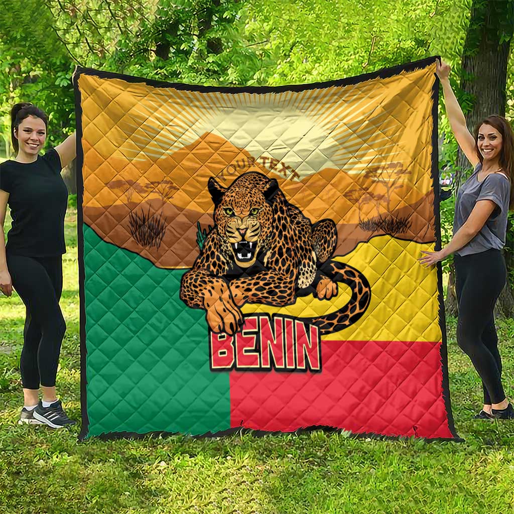 Personalised Benin Leopard Quilt Stay True - Stay Wild