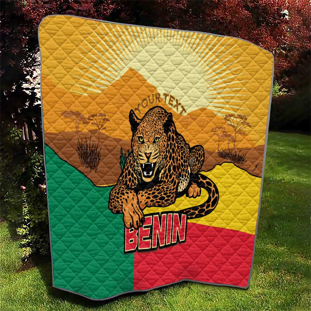 Personalised Benin Leopard Quilt Stay True - Stay Wild