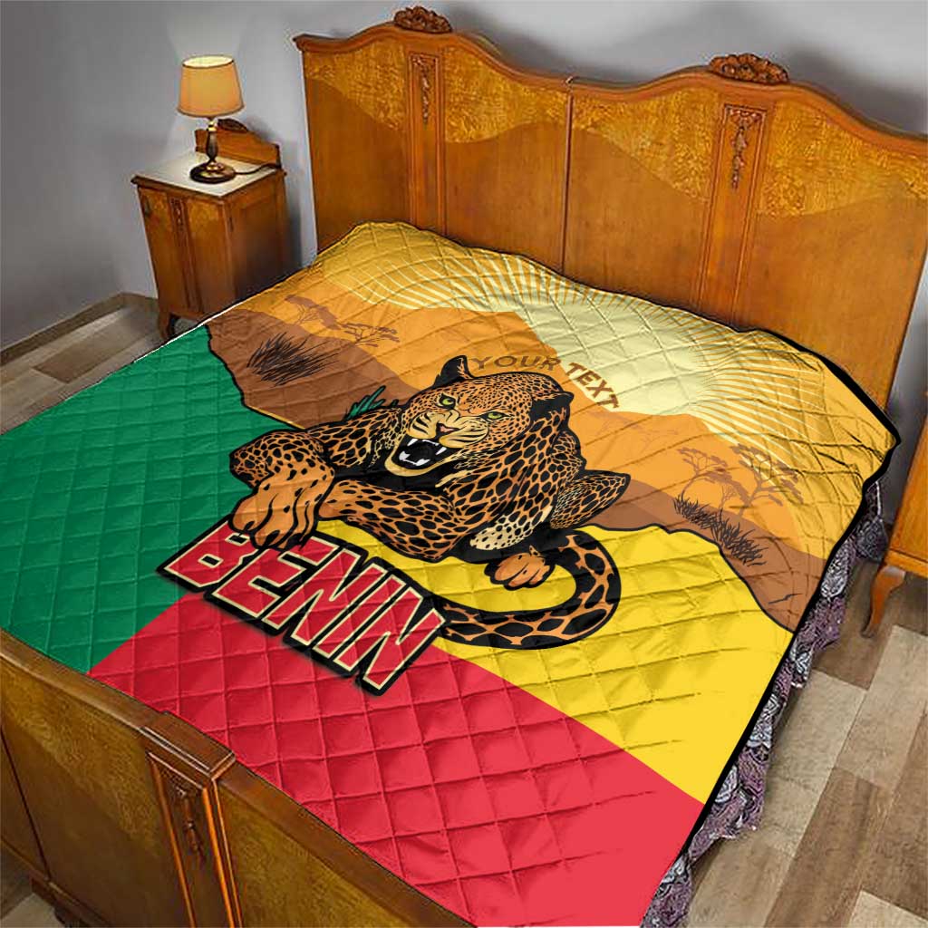 Personalised Benin Leopard Quilt Stay True - Stay Wild