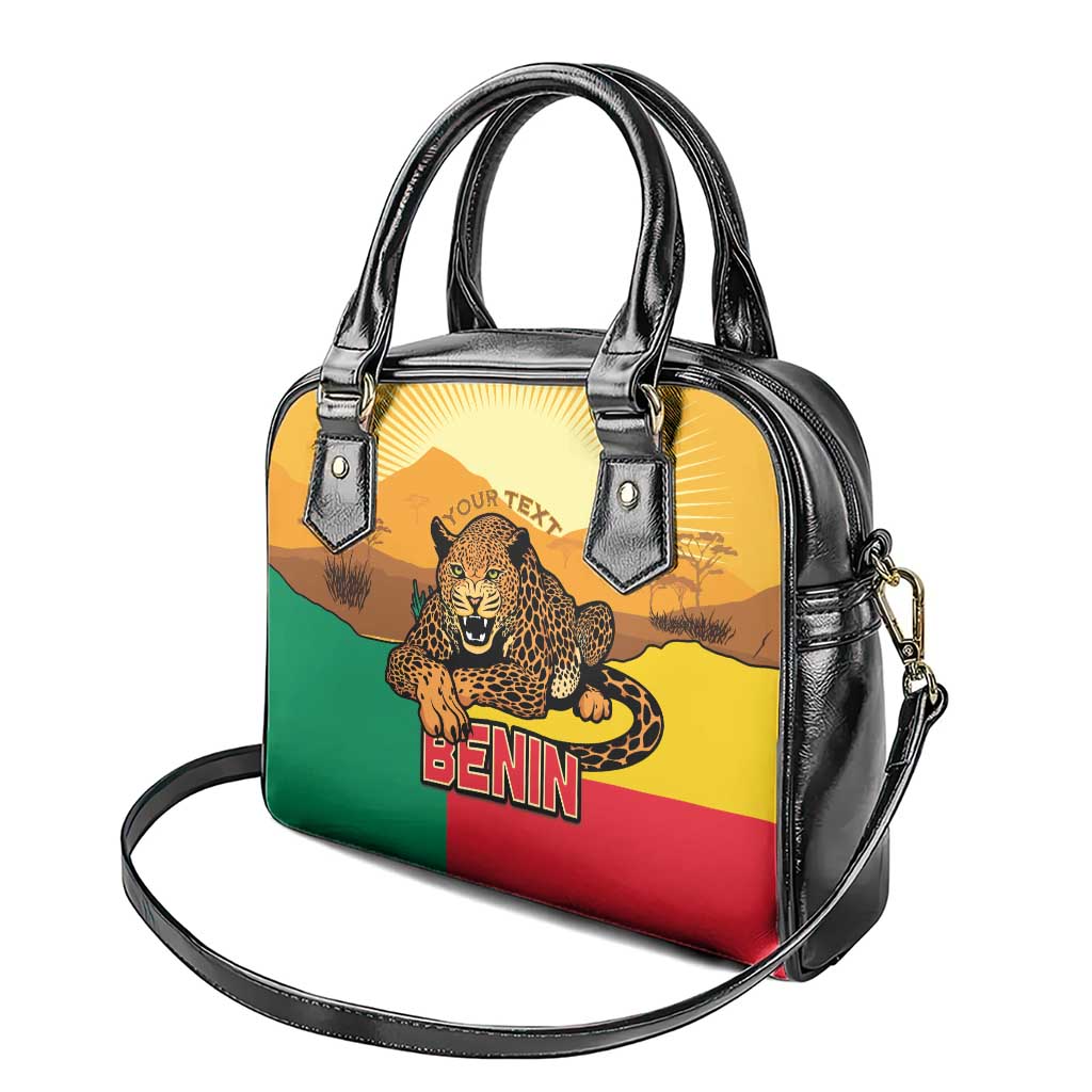 Personalised Benin Leopard Shoulder Handbag Stay True - Stay Wild