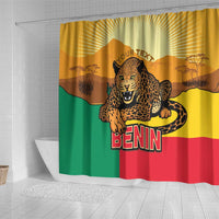 Personalised Benin Leopard Shower Curtain Stay True - Stay Wild