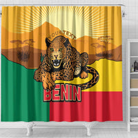 Personalised Benin Leopard Shower Curtain Stay True - Stay Wild