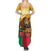 Personalised Benin Leopard Summer Maxi Dress Stay True - Stay Wild