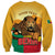 Personalised Benin Leopard Sweatshirt Stay True - Stay Wild